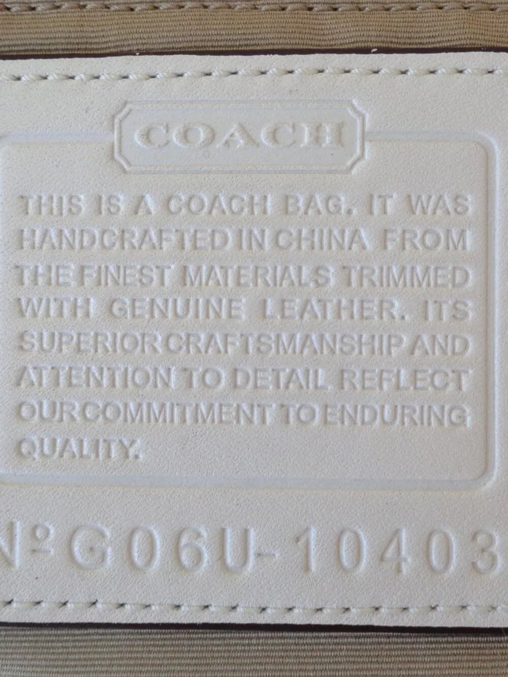 Vintage Coach Signature Duffle Bag Convertible Crossbody Khaki 10403 Like New